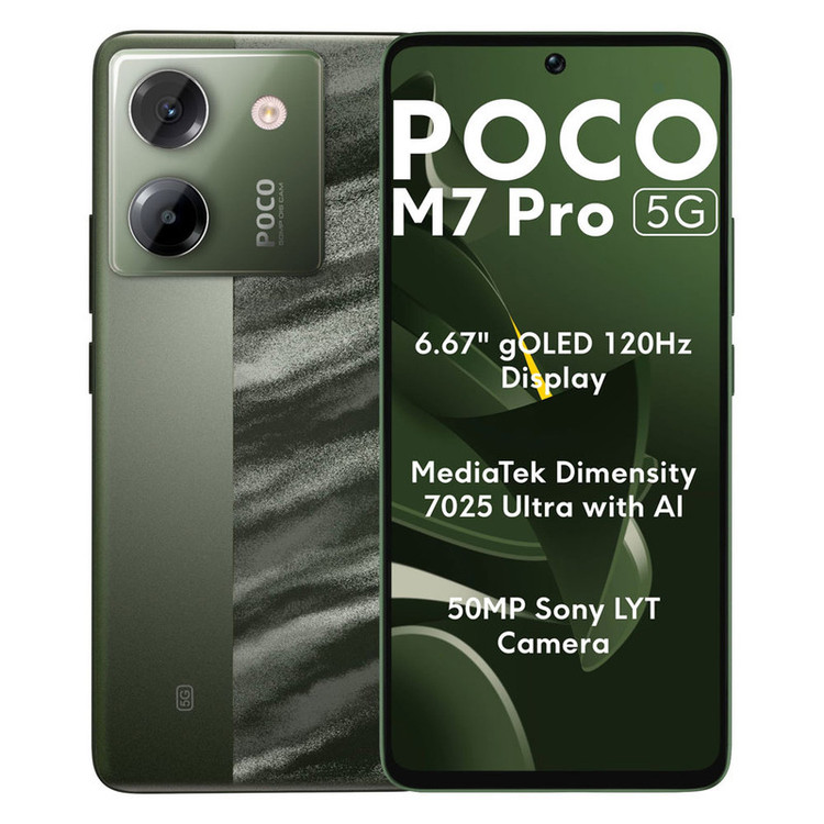 گوشی موبایل شیائومی مدل Poco M7 Pro 5G دو سیم کارت ظرفیت 512 گیگابایت و رم 12 گیگابایت - گلوبال