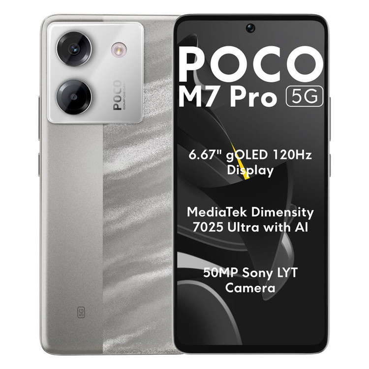 گوشی موبایل شیائومی مدل Poco M7 Pro 5G دو سیم کارت ظرفیت 512 گیگابایت و رم 12 گیگابایت - گلوبال