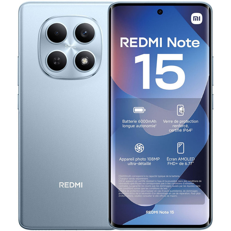 گوشی موبایل شیائومی مدل Redmi Note 15 4G دو سیم کارت ظرفیت 256 گیگابایت و رم 8 گیگابایت - گلوبال