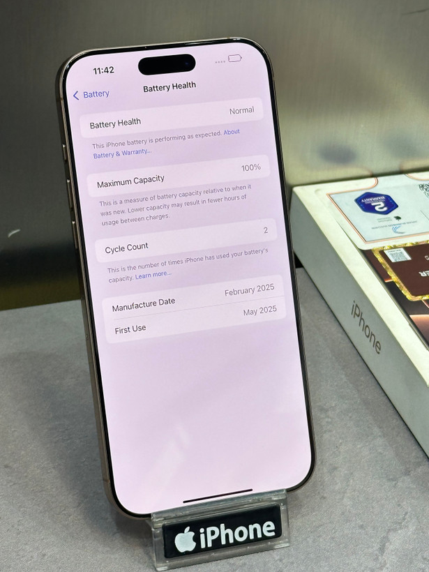 گوشی کارکرده اپل iPhone 16 Pro Max ظرفیت 256 گیگابایت ZAA در حد آکبند بدون رجیستری