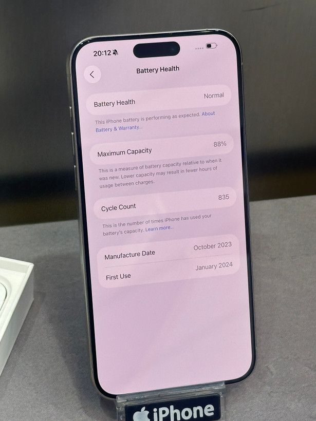 گوشی موبایل اپل iPhone 15 Pro Max ZAA ظرفیت 512 گیگابایت – کارکرده – بدون ریجستر - سلامت باتری 88٪